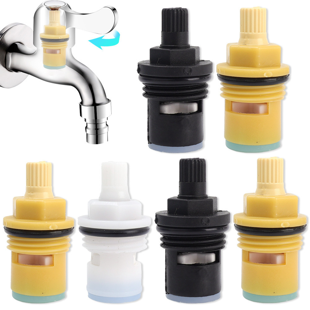 3Pcs Brass Slow Opening Faucet Spool - G1/2 Bsp 20 Tooth Cartridge ...