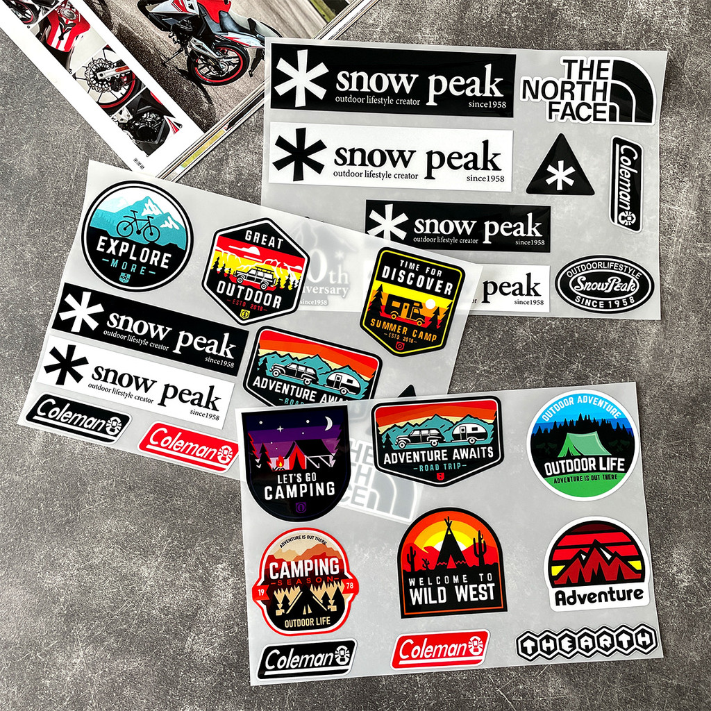 Outdoor Adventure off-Road Stickers RV Camping Crossing Reflective ...