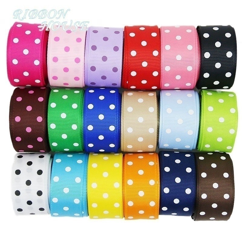 Dotted Ribbon (10 yards/lot) Grosgrain (25/38 mm) | Shopee Philippines
