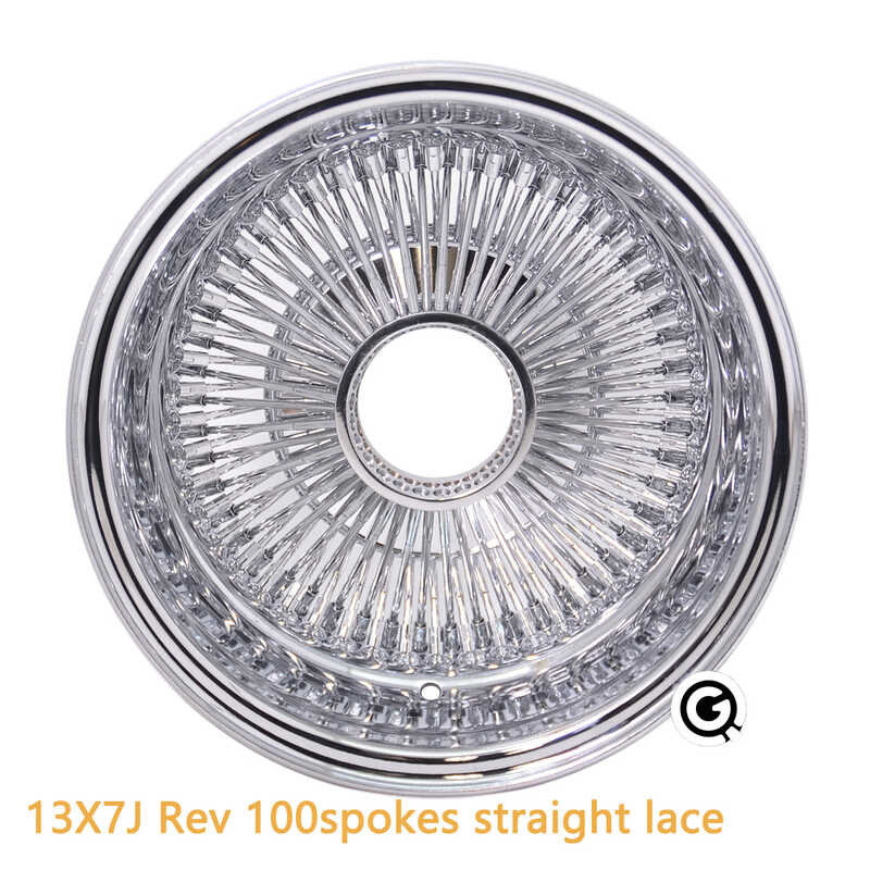 Reverse 13inch 13X7J 100 spokes straight lace chrome all PCD adaptable