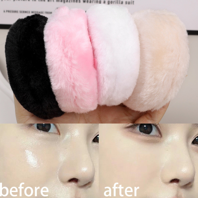 1-2Pcs Bow Plush Makeup Sponge - Circular Makeup Sponge Set - Face Body ...
