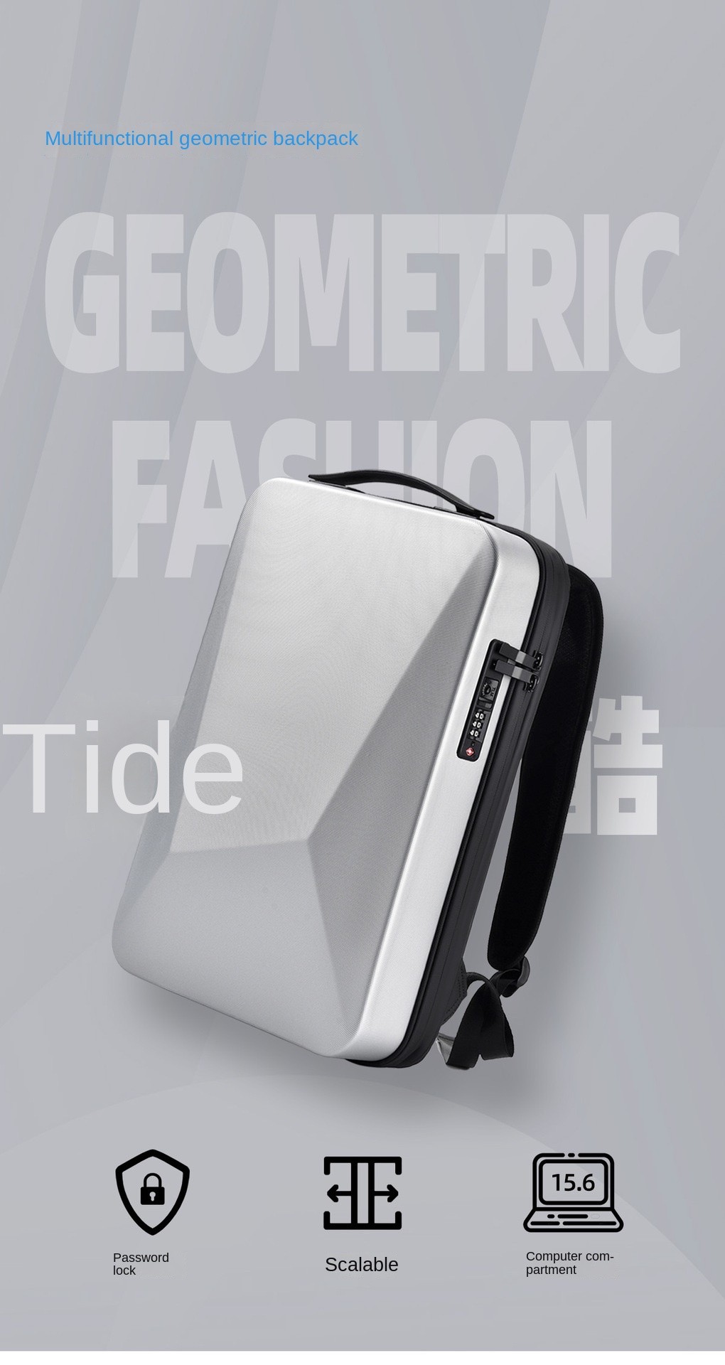 ⭐COD⭐️17 inch expansion computer backpack anti-theft computer backpack ...