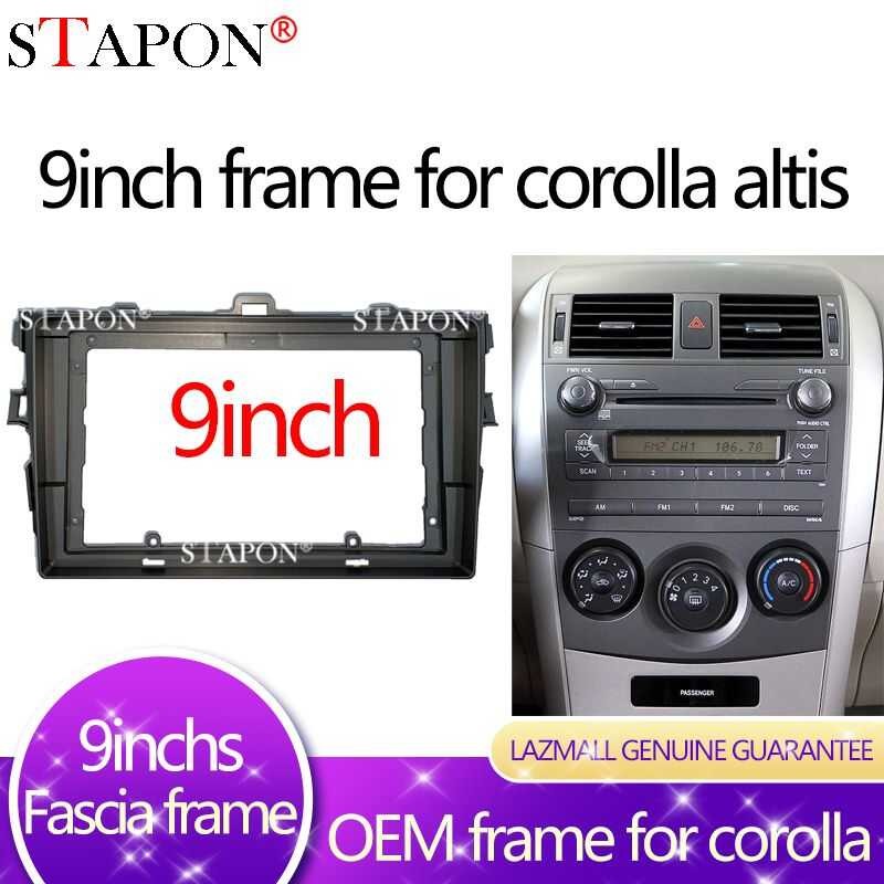 STAPON Frame For Toyota Corolla Altis 2007-2013 9Inch 2Din Car OEM Head ...