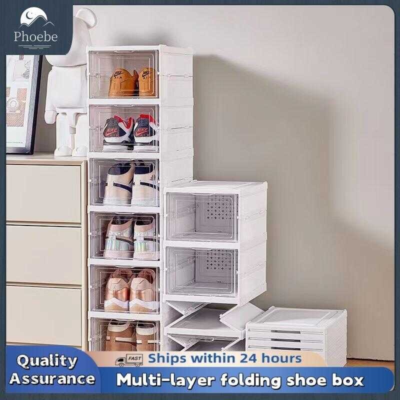 Phoebe Support COD 3/6/8/9/11 Layers Transparentfoldable Shoe Rack ...