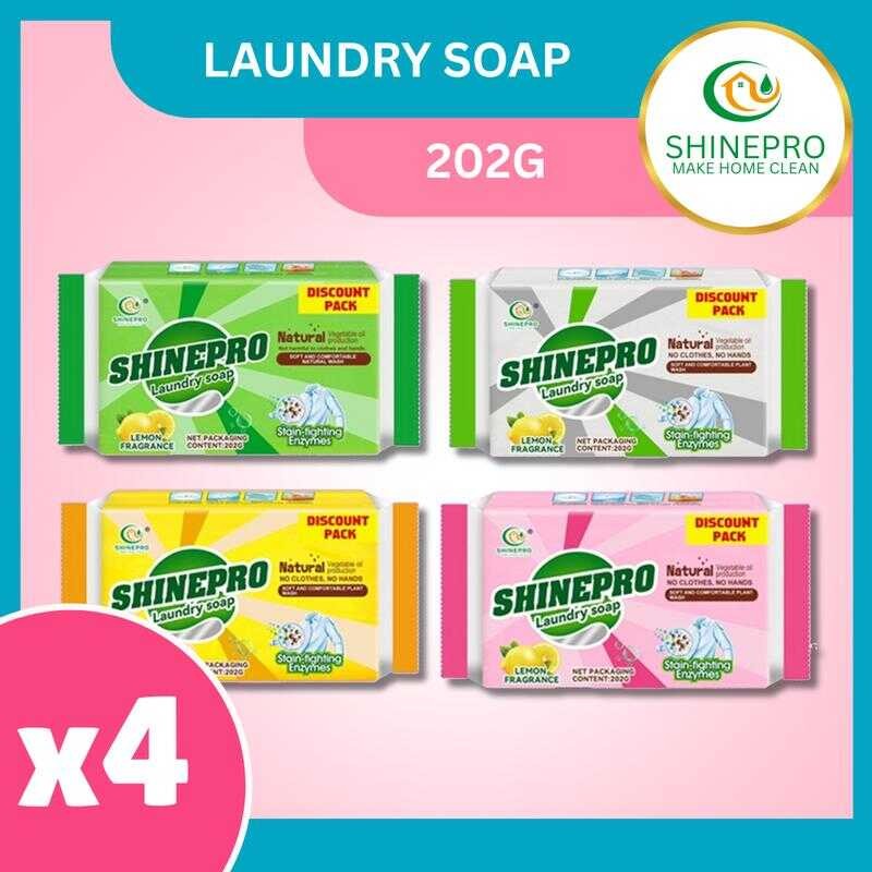 Shinepro 202G Laundry Soap Stain-Fighting Enzymes Natural Vegetable Oil ...