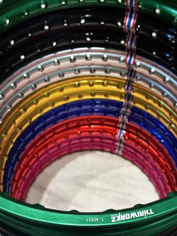 Thaiworkz Rim Pair (2Pcs) Made In Thailand (930 Grams) 1.40X17 Rims ...