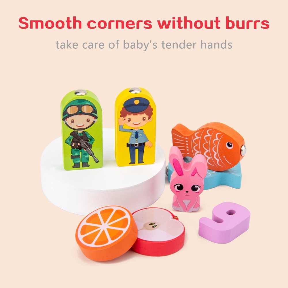 Montessori Educational Toys Wooden Letter Puzzles Board Early Learning ...