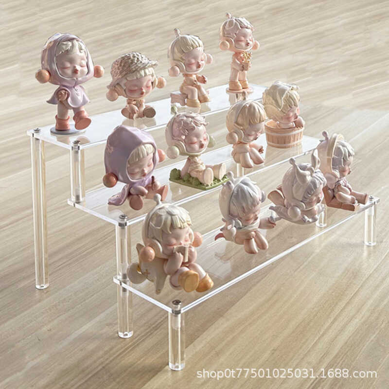 Multi-layer Acrylic Transparent Ladder Rack Hand Figure Model Blind Box ...