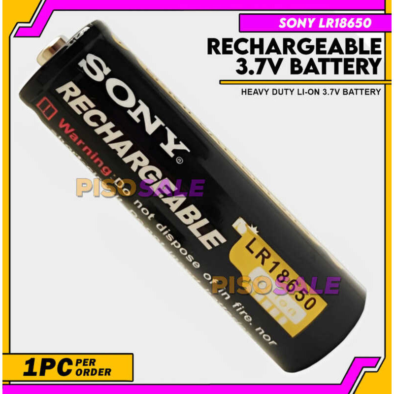 COD SONY Rechargeable Battery 3.7V 18650 Li-On (1Pc) | Shopee Philippines