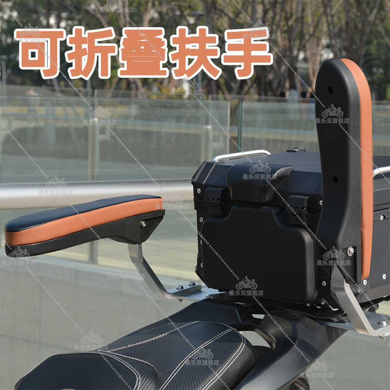 Motorcycle Rear Seat Safety Armrest Foldable Rally Electric Scooter UY ...