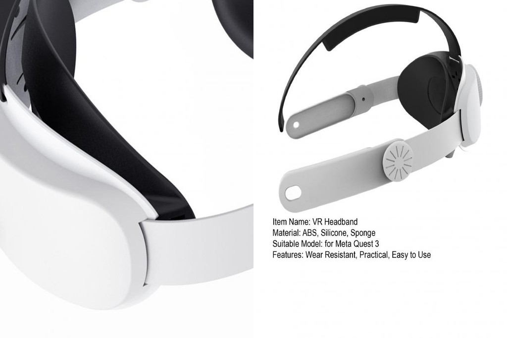 Vr Headband Vr Supplies Meta Quest 3 Vr Headset Replacement Headband