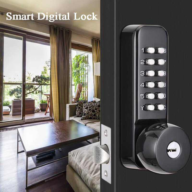 Digital Door Lock Smart Keypad Lock Nical Push Button Door Lock Keyless ...