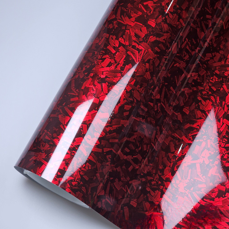 PET Carbon Fiber HIgh Glossy Crystal Wrapping Vinyl Film