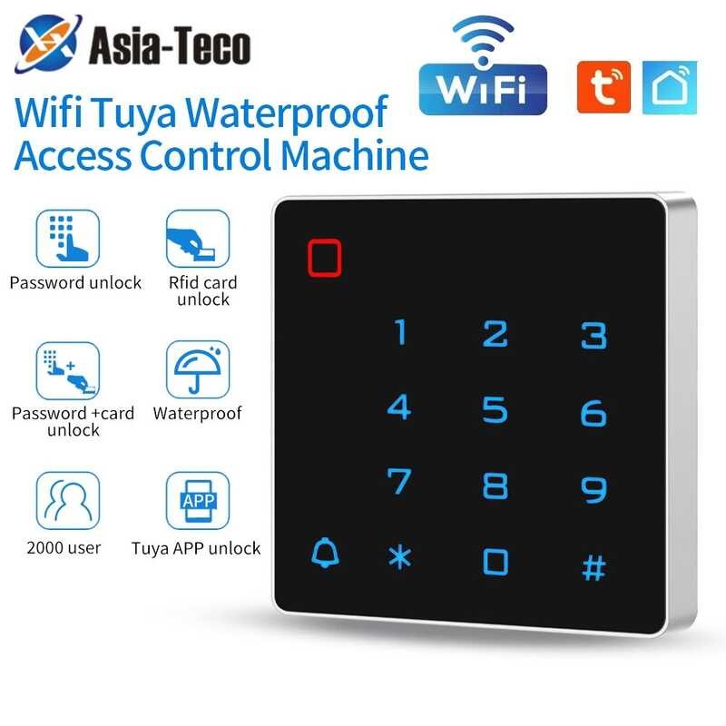 Tuya WIFI Smart App Door Control Keypad ID RFID 125Khz Standalone ...