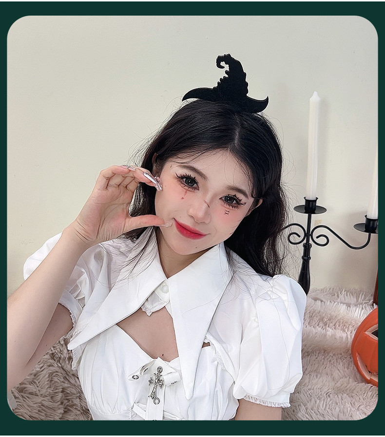 Halloween Headband Funny Dress Holiday Party Bat Hairpin Cute Pumpkin