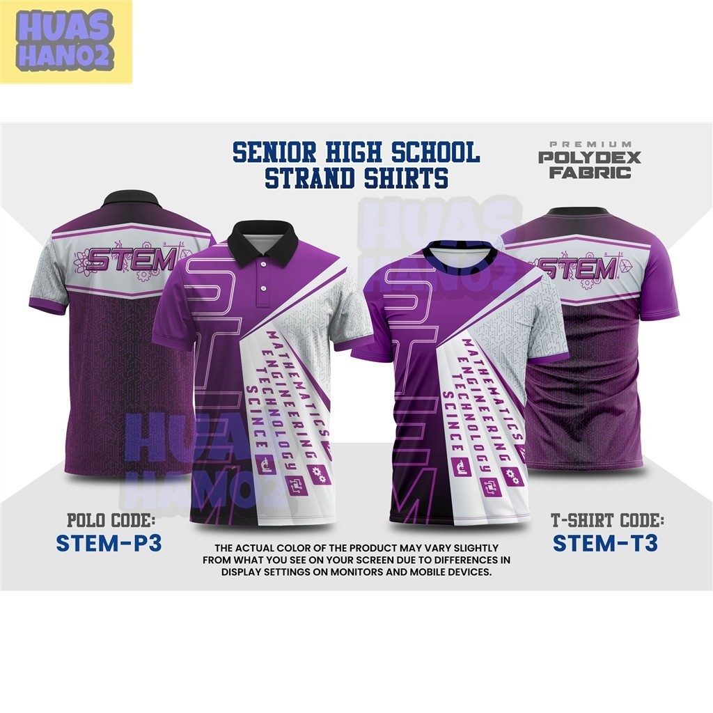 [FREE CUSTOME]2024 STEM SUBLIMATION UNIFORM POLOSHIRT FOR MEN WOMEN ...