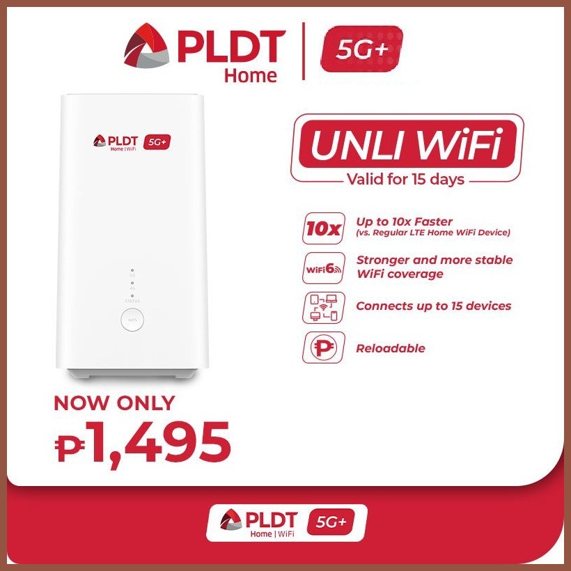 PLDT Home WiFi 5G+ WITH UNLI DATA FOR 15 DAYS (H153-381 / H155-382 ...