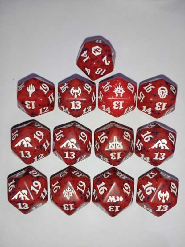 Red MTG 20 Sided Dice Original Spindown Magic The Gathering D20 Life ...