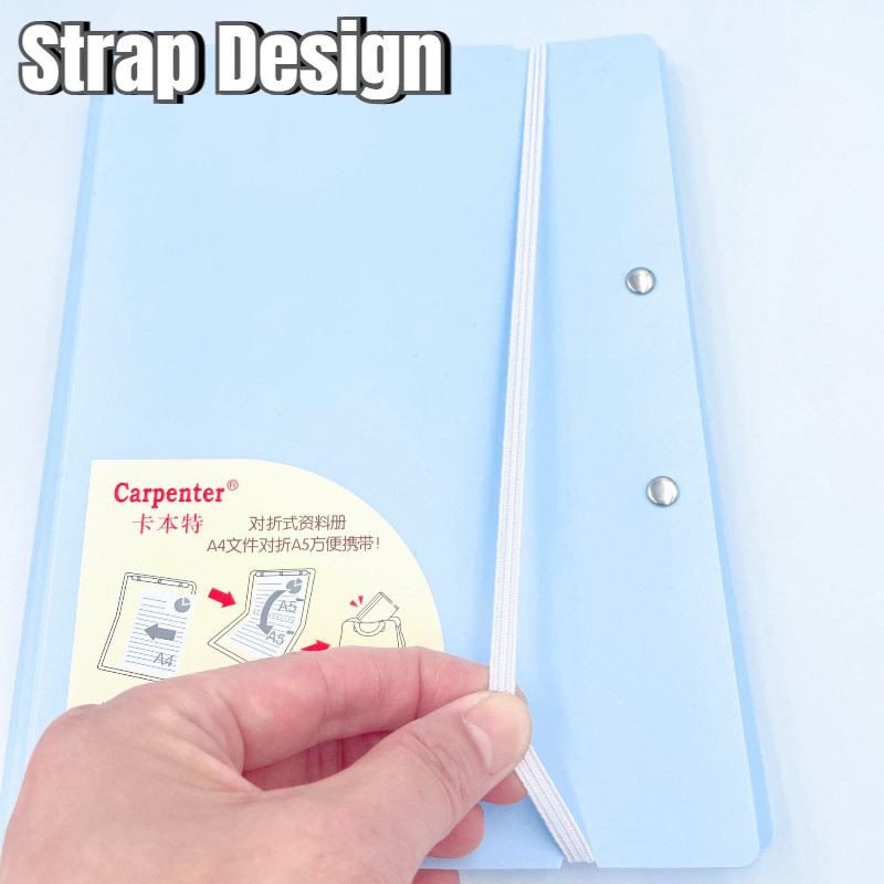 A4/Long Foldable Clear Book Loose Leaf File Folder Clearbook Paper ...