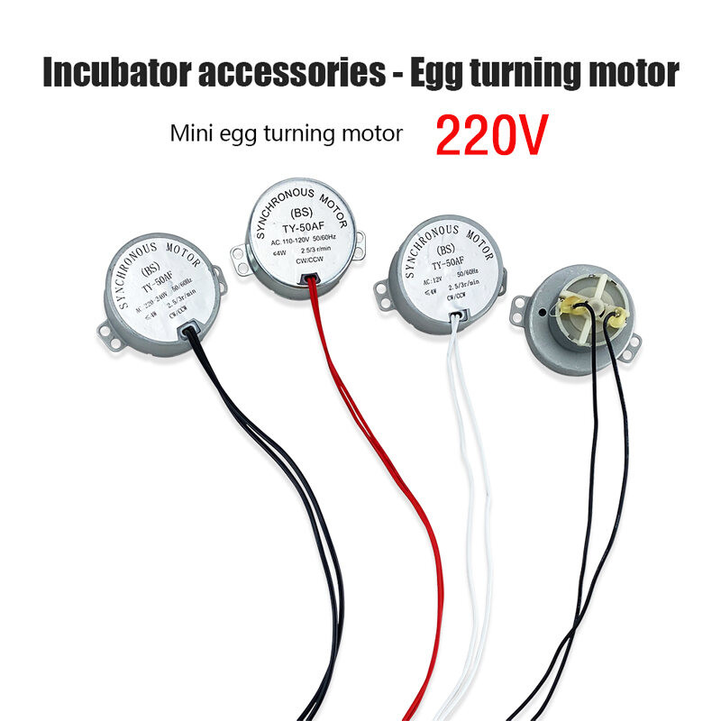 220V AC Eggs Turner Motor Incubator Parts Electric Synchron Incubator ...