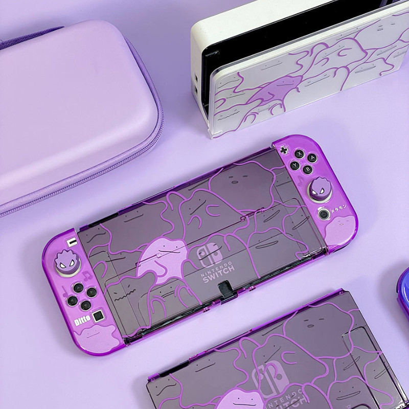 Nintendo Switch OLED Accessories Set Purple Pokemon Theme Dock Case ...
