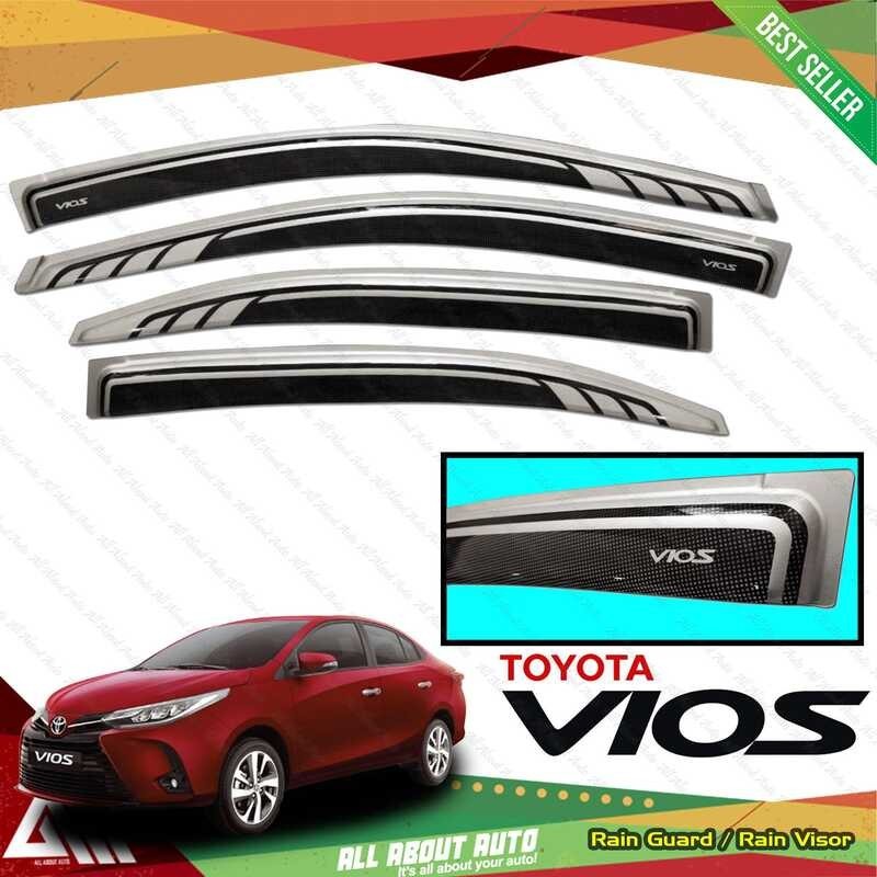 Vios 2021 Toyota 4Th Gen Rain Guard Window Door Visor (Two Toned