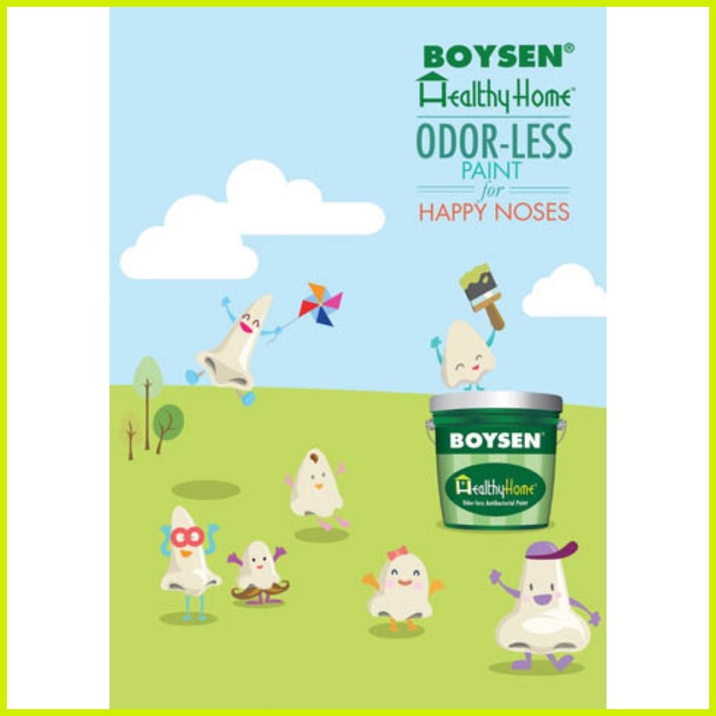 ∇ ☇ ☬ Boysen Healthy Home Odorless Antibacterial Latex Paint 4 Liter