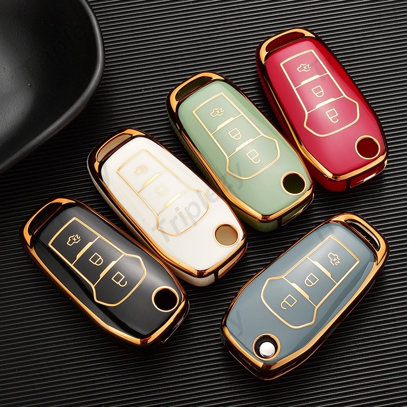 Soft TPU car remote key case for Ford Everest Focus Ecosport Fiesta ...