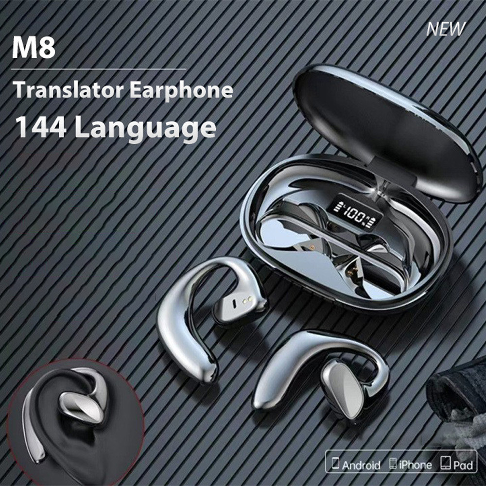 M8 Earbuds 144 Language Translator Device Two Way Real Time Translation