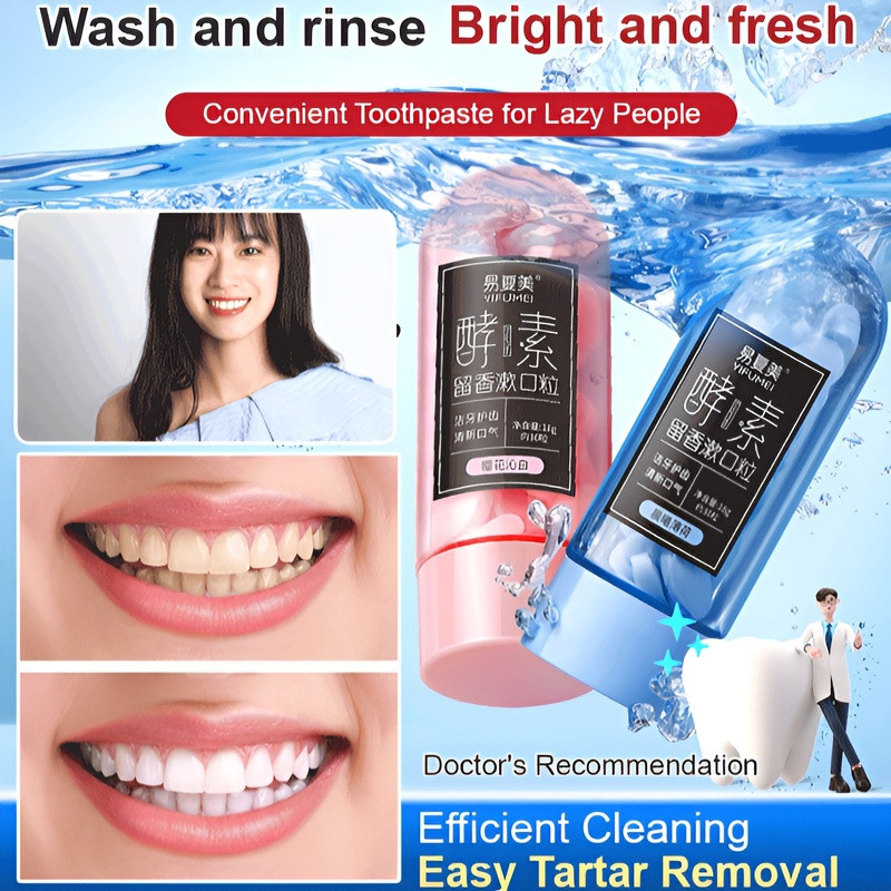 Portable Fragrance Solid Toothpaste Tablets Chewing Toothpaste Tablets ...