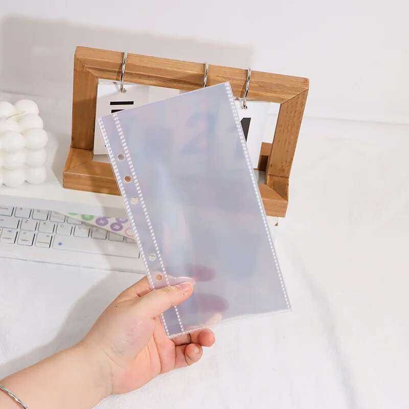 File ⭐Aaaaa 10Pcstransparent Holder Notebook 6 Hole Loose Leaf DIY ...