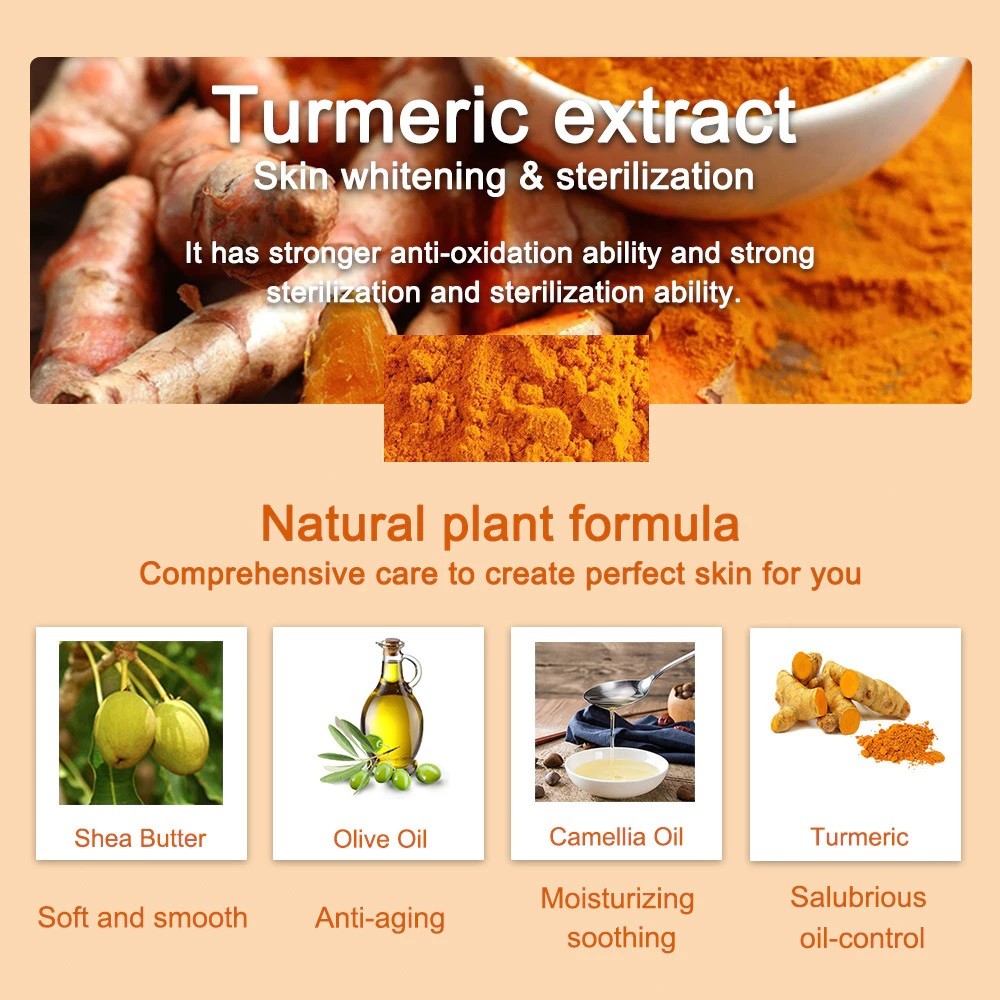 PrettyFloral~Roushun PYARY TURMERIC PAPAYA SOAP Whitening Ginger ...