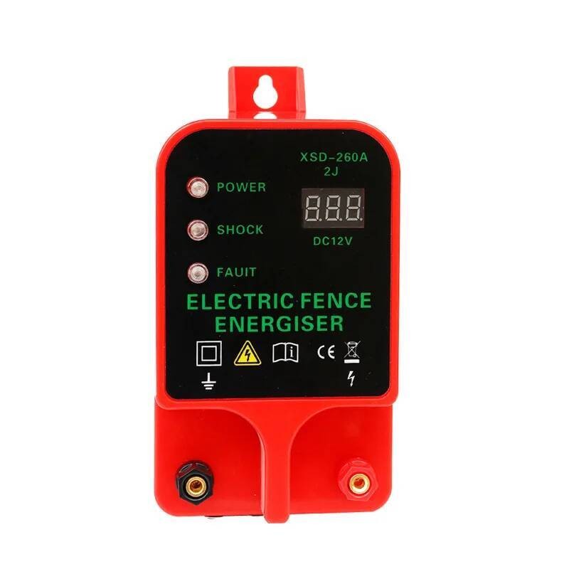 Livestock 10KM Tool High Voltage Pulse Controller Energizer LCD Display ...