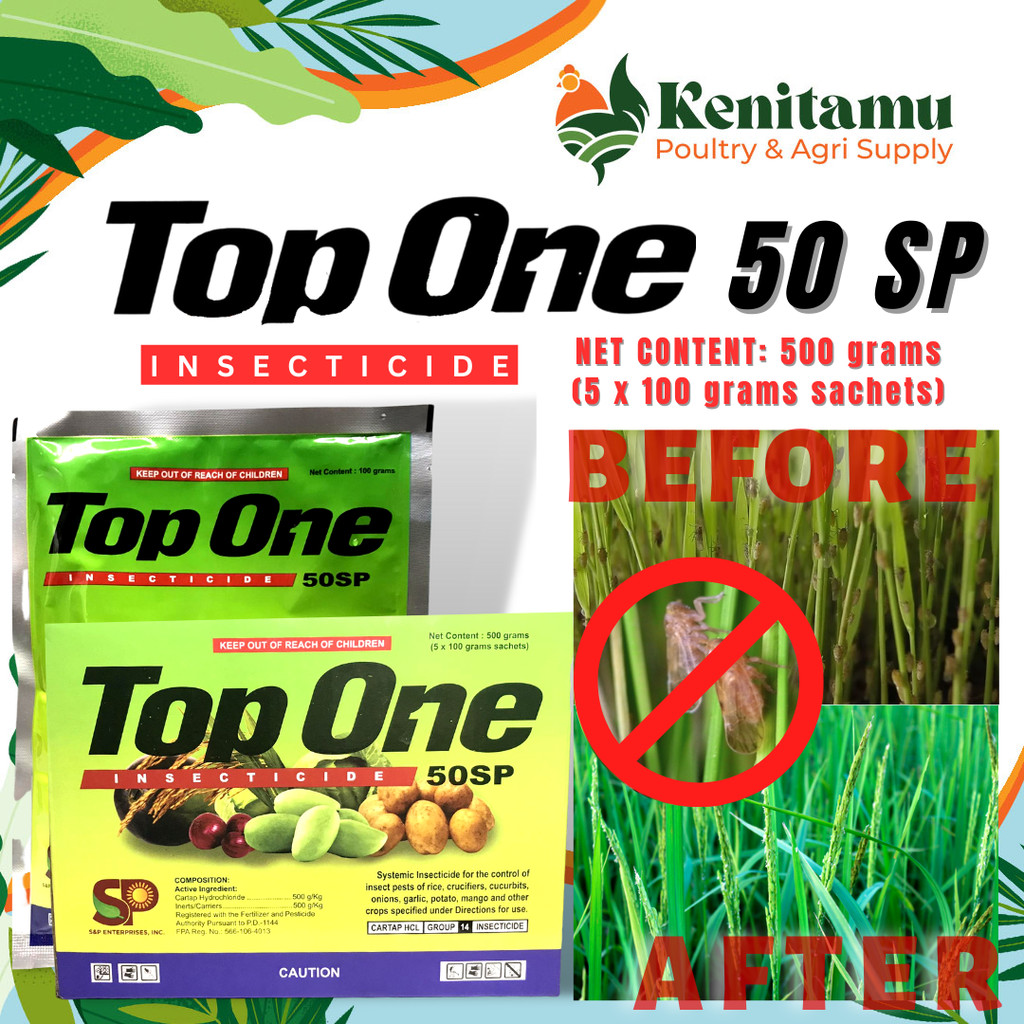 TOP ONE 50 SP Cartap Insecticide 500g | Fast-Acting, Effective Pest ...