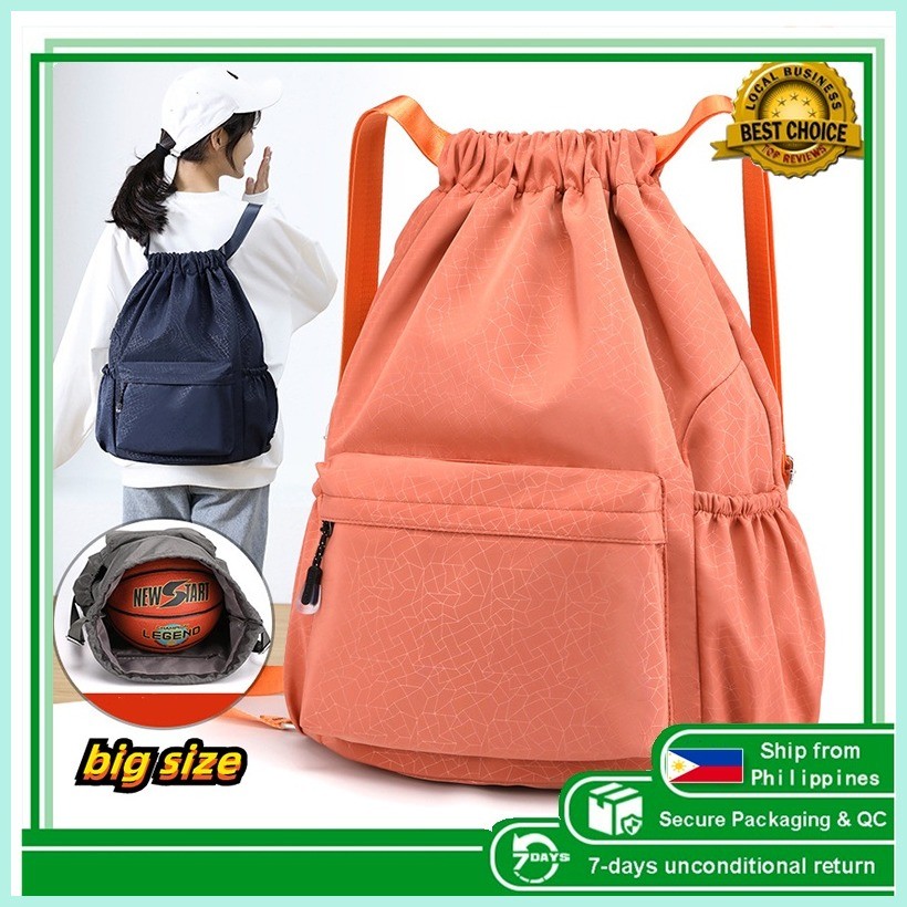 High capacity basketball bag stripe String bag ball bag waterproof ...