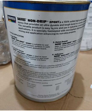 Davies LTR Non Drip Epoxy For Ceiling Walls Floors Butas Marine ...