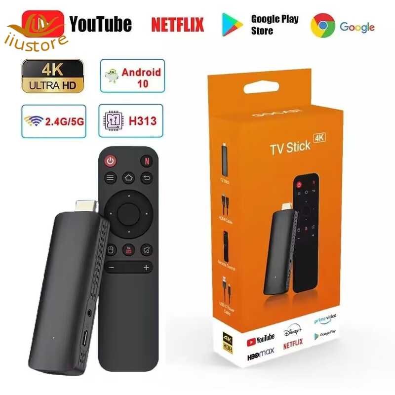 10 Android Stick Tv HDR Set Top OS Smart Stic Network Media Player TV ...