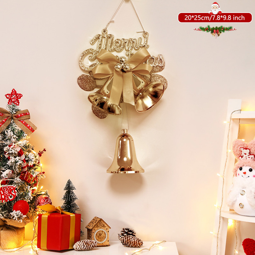 Christmas Bells Door Decoration Bell Xmas Tree Pendant Ornaments Bell ...