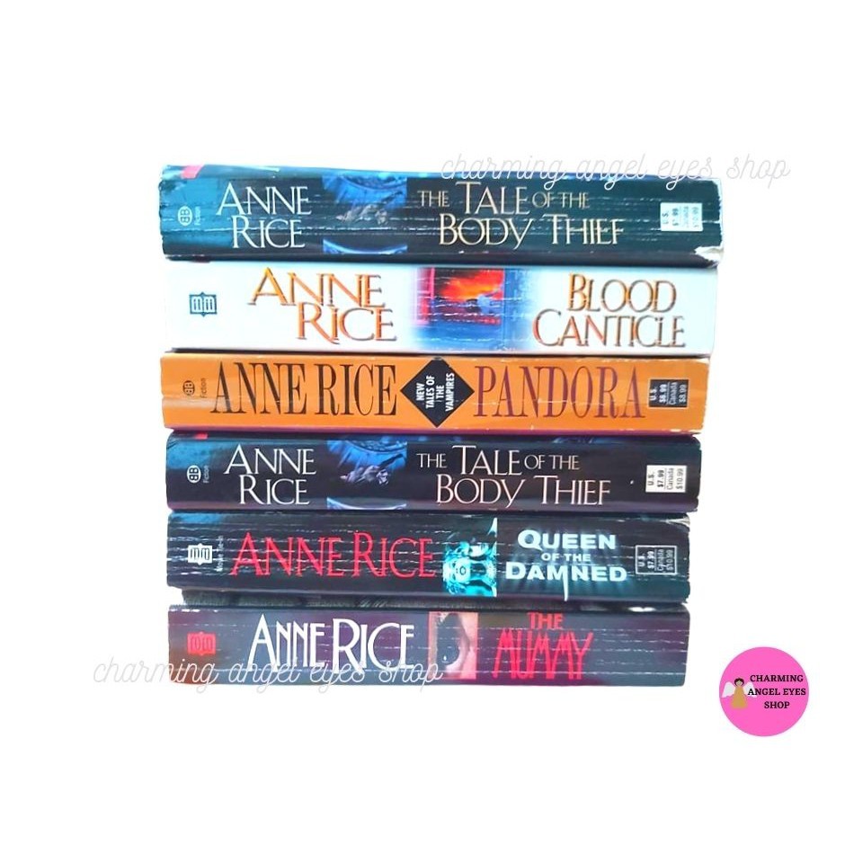 PRELOVED ASSORTED BOOKS): ANNE RICE -TALE OF THE BODY THIEF,BLOOD ...