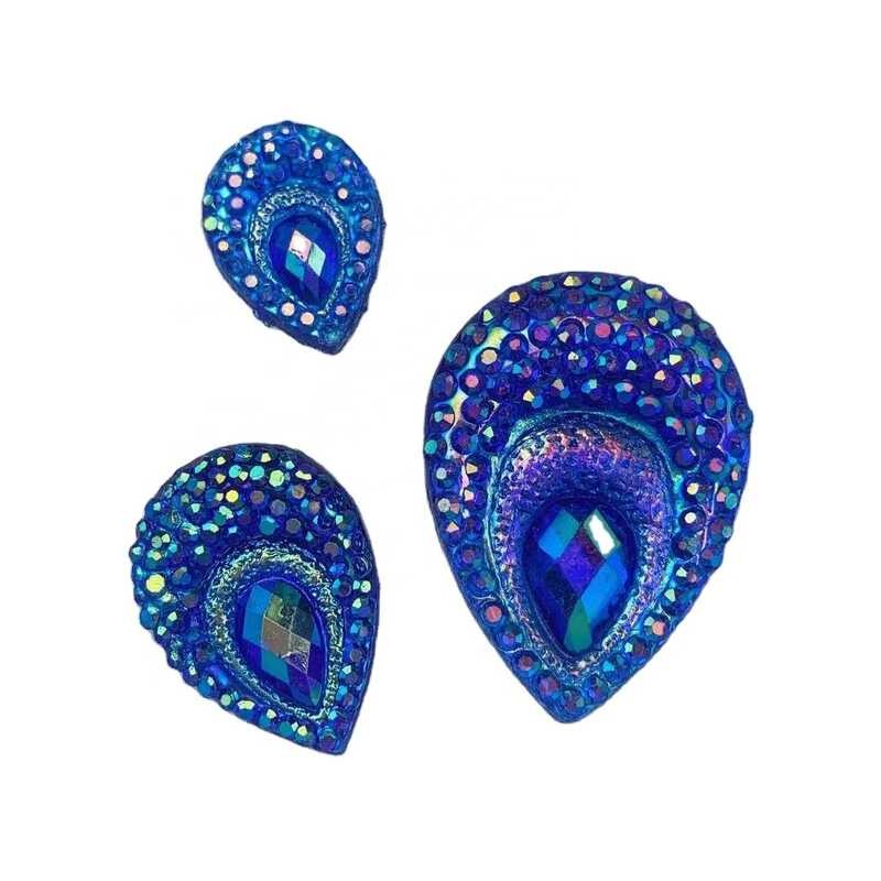 Wholesale Hot Selg Sew On Clothes Flatback Resin AB Shinning Color Rhie