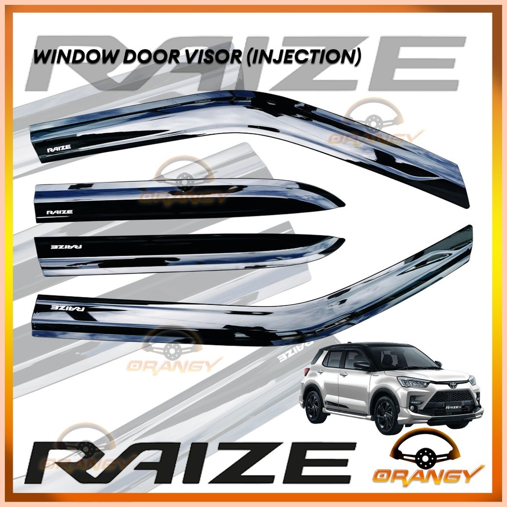 ☂ ¤ Toyota Raize 2022 to 2024 OEM / INJECTION TYPE Window Door Rain ...