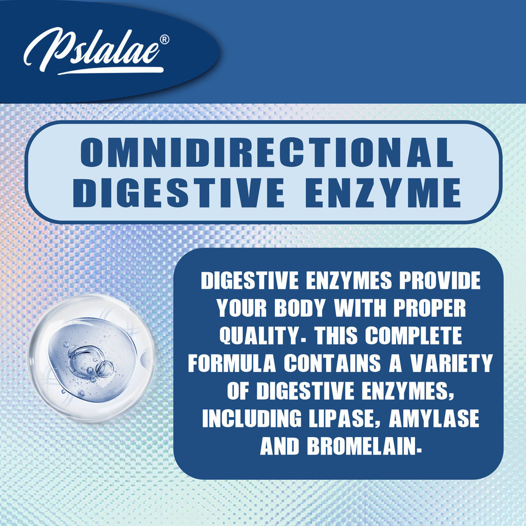 Pslalae Digestive Enzymes With Probiotics & Prebiotics GMO & Gluten