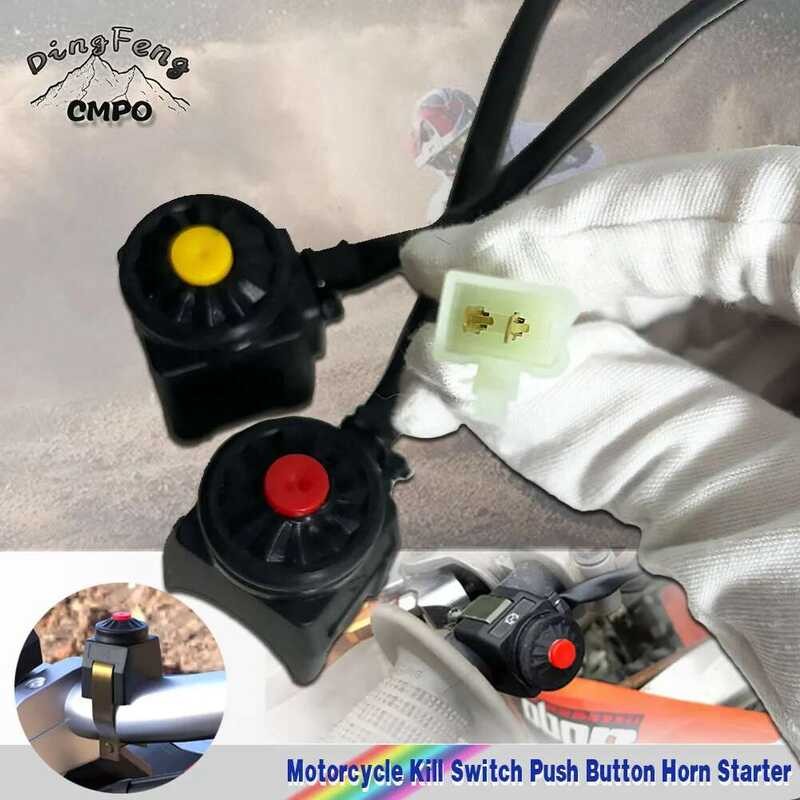Motorcycle Start 1 1 And Kill Switch No/Off Horn Button Commonly Open ...