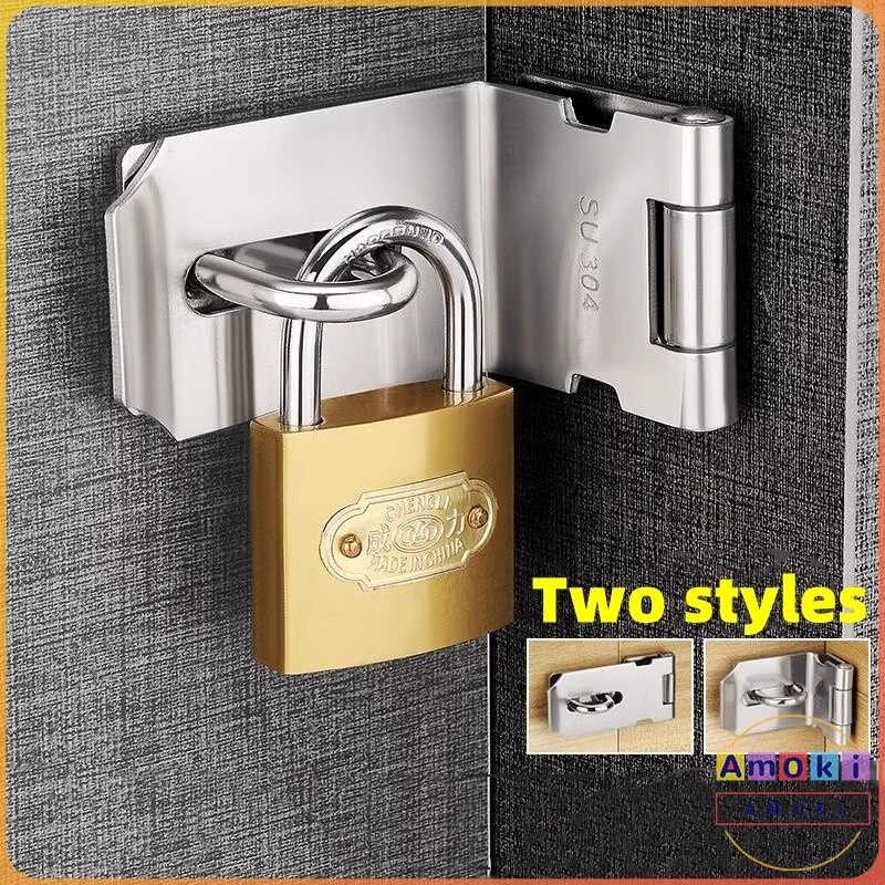 Amoki 3/4/5 Inches 90 Degree Padlock Stainless Steel Security Door ...