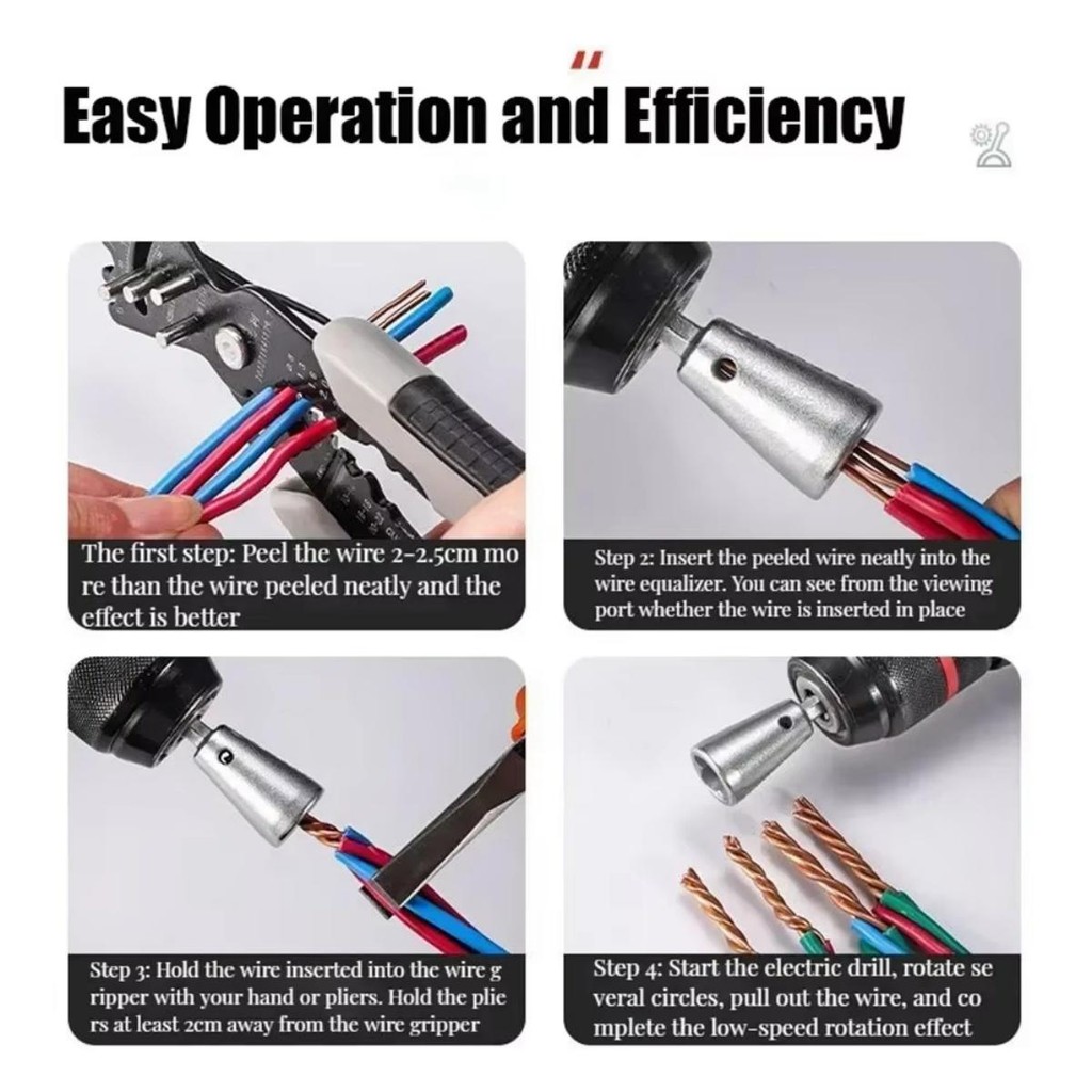 Wire Stripper Quickly Strand Wire Stripping Electric Drill Bit Wire ...