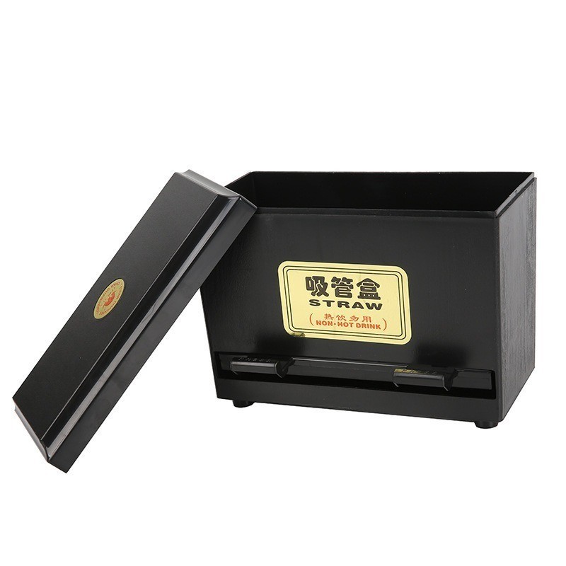 Straw Dispenser Pressing Type Straw Box Straw Storage Box Straw ...