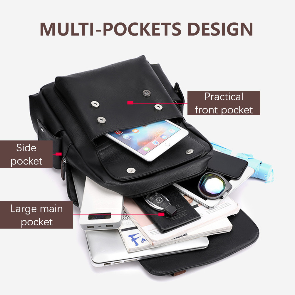 Laptop backpack, men's waterproof business school casual travel bag ...