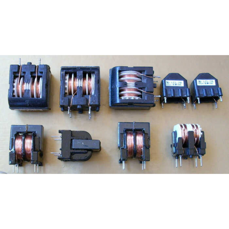 Several types of power supply input and output line filter inductors ...