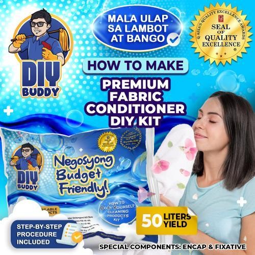 PREMIUM FABRIC CONDITIONER (FabCon) KIT - 50Liter Yield (DIY Buddy ...