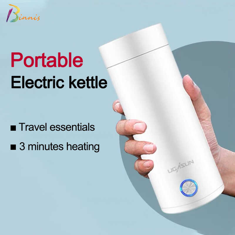 Electric Binnis Portable 400Ml Thermos Tumbler Coffee Water Heater